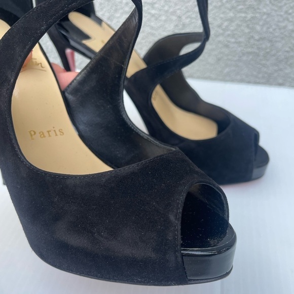 Christian Louboutin ROSIE 120 VEAU VELOURS PAT Heels - Picture 13 of 16